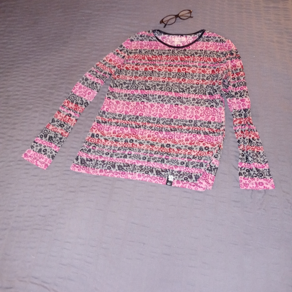 Long sleeve flower shirt